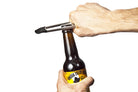 bottle opener feature on nutter cycle multi tool being used